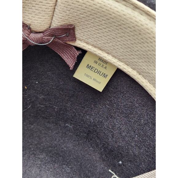 Vintage Cowboy Hat Medium Resistol NRA Brown Wool Felt Western Rodeo Yellowstone - Picture 9 of 13